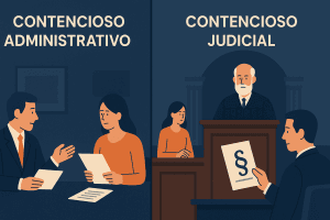 Diferença entre contencioso administrativo e judicial