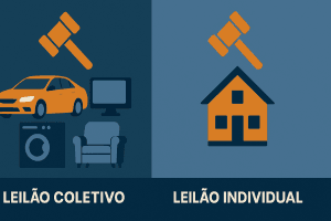 Diferença entre leilão coletivo e individual