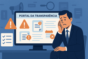 riscos de não estar em conformidade com a transparência