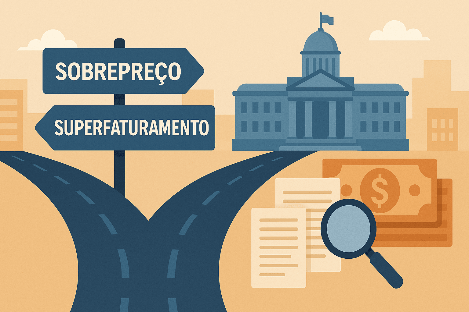 sobrepreço e superfaturamento